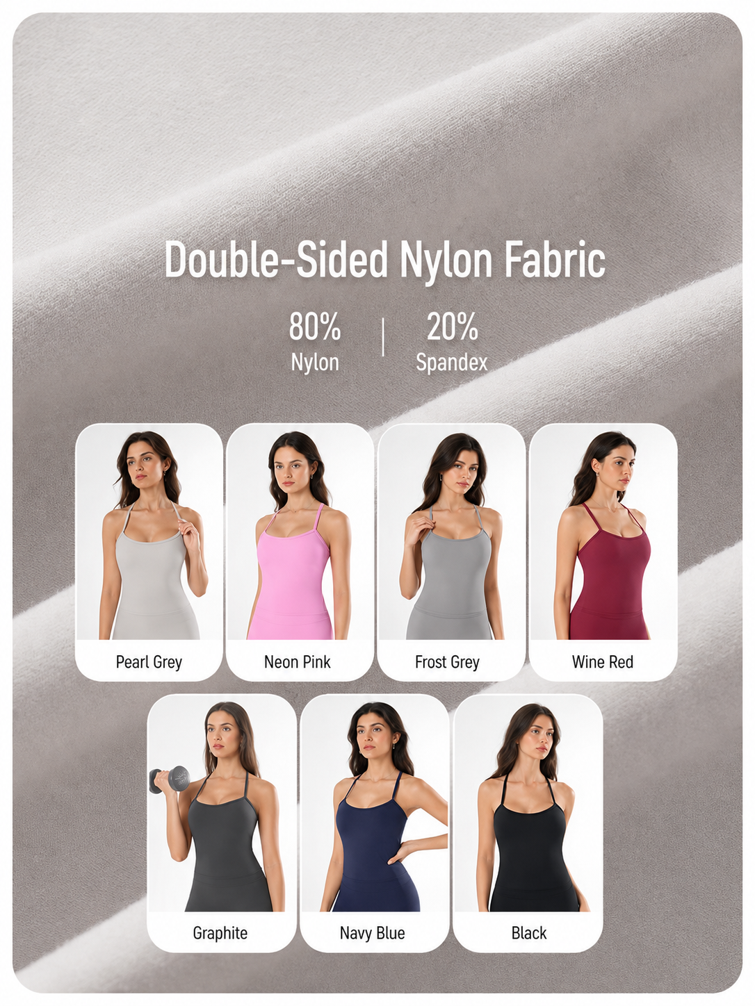 YG-1015 Women’s Slim Fit Sports Top | Stretchy Activewear Tank Top