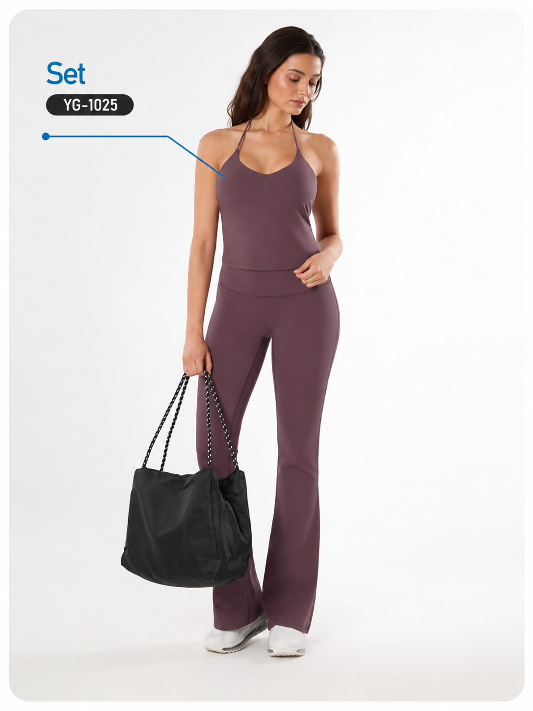SculptFit High-Waist Flare Pants