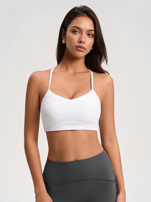 Women Sports Bra Removable Pad Seamless Yoga Top Workout Gym Fitness Activewear