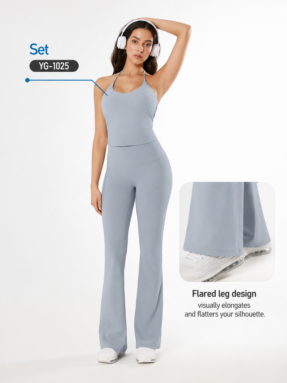 SculptFit High-Waist Flare Pants