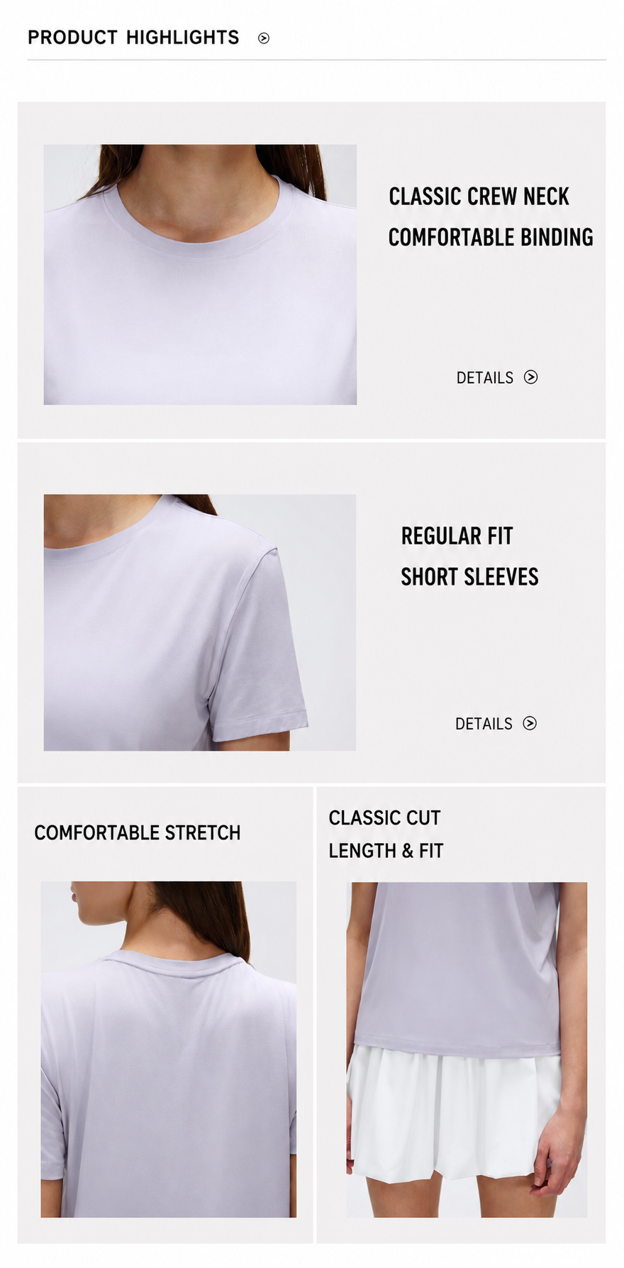 Women Basic Round Neck T-Shirt Soft Comfortable Casual Short Sleeve Top