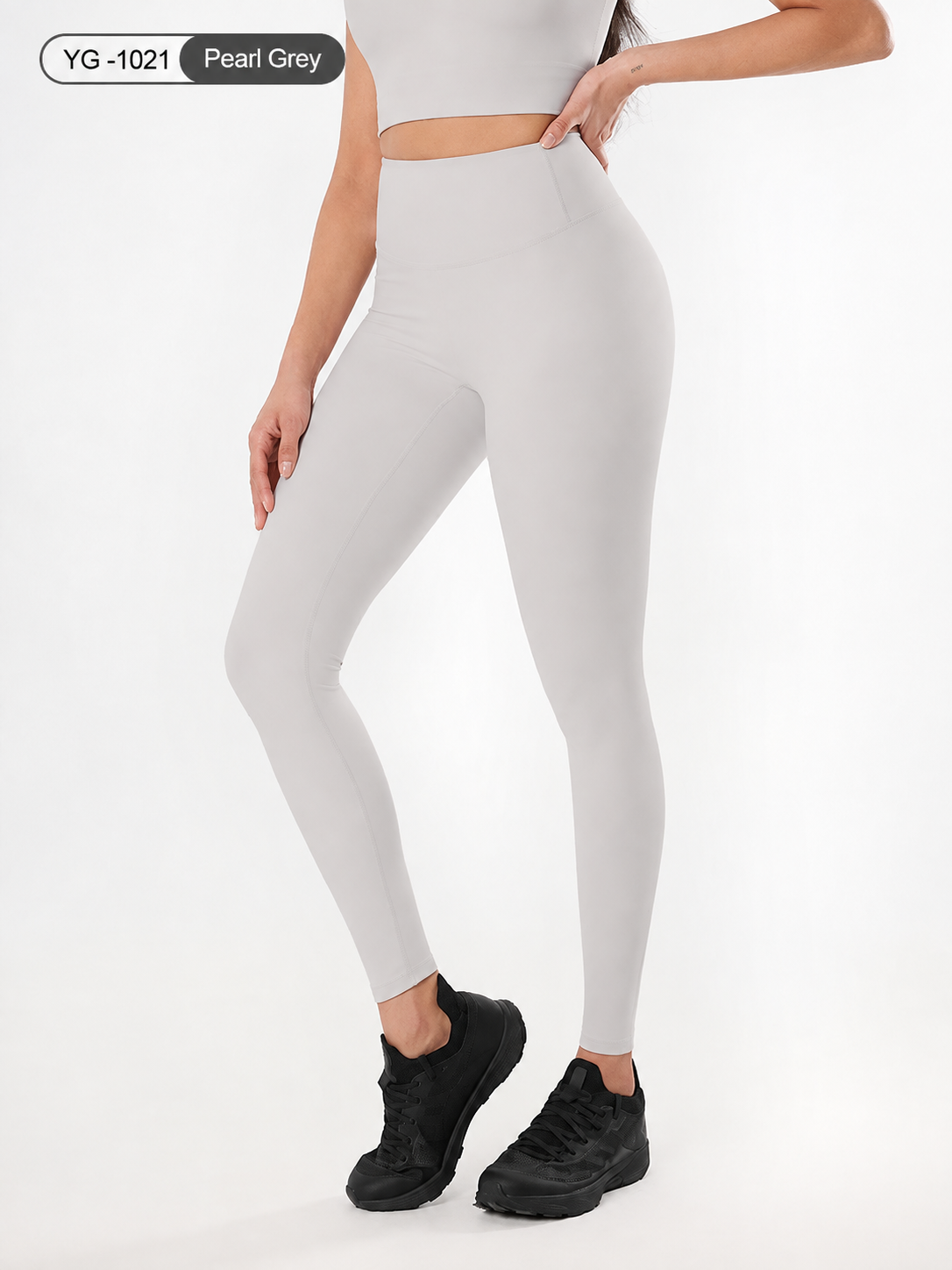 Women's 2-Piece Sports Set – Crop Top & High Waist Leggings