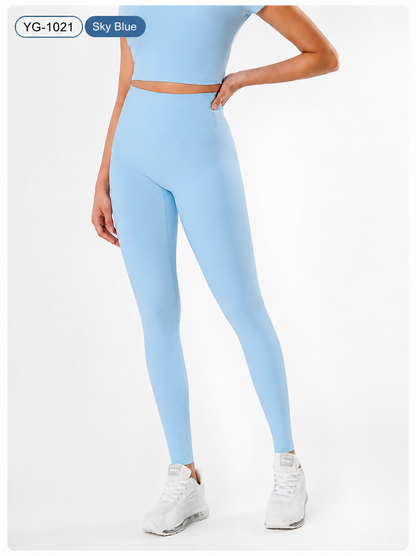 Women's 2-Piece Sports Set – Crop Top & High Waist Leggings