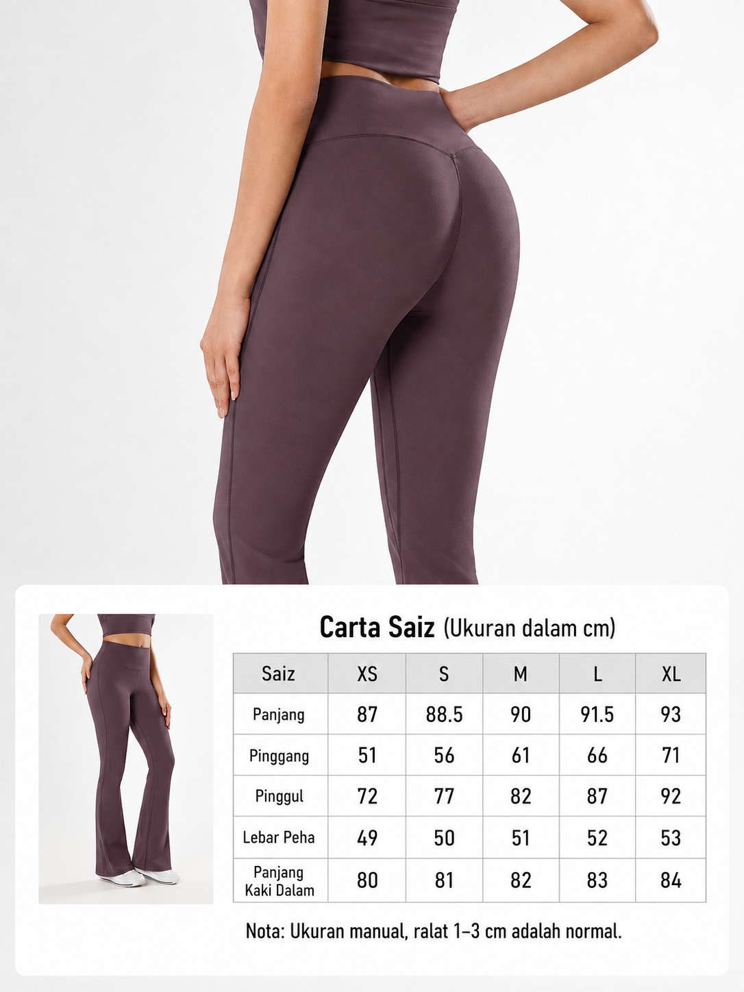 SculptFit High-Waist Flare Pants