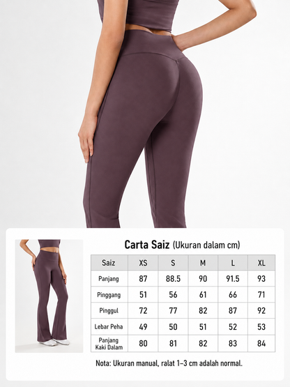 SculptFit High-Waist Flare Pants