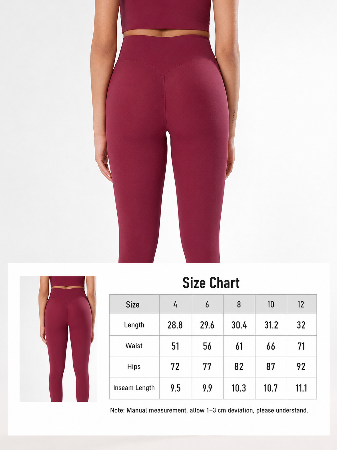 Women's 2-Piece Sports Set – Crop Top & High Waist Leggings