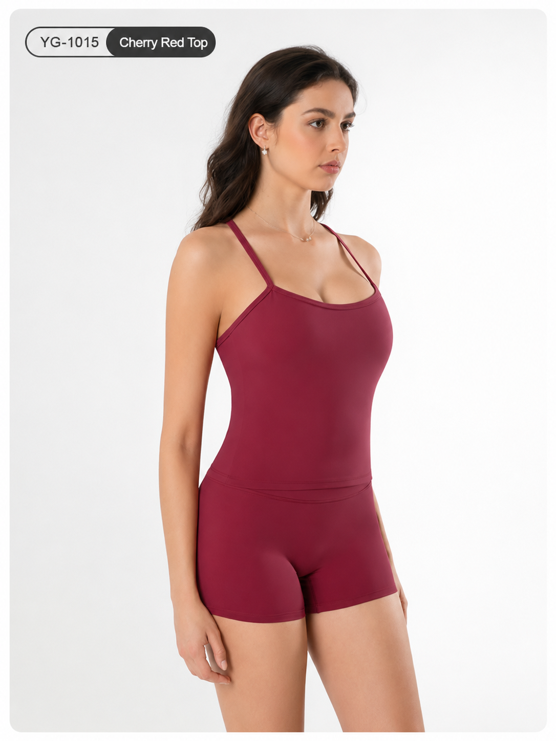 YG-1015 Women’s Slim Fit Sports Top | Stretchy Activewear Tank Top