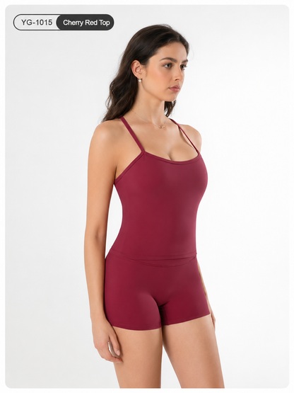 YG-1015 Women’s Slim Fit Sports Top | Stretchy Activewear Tank Top