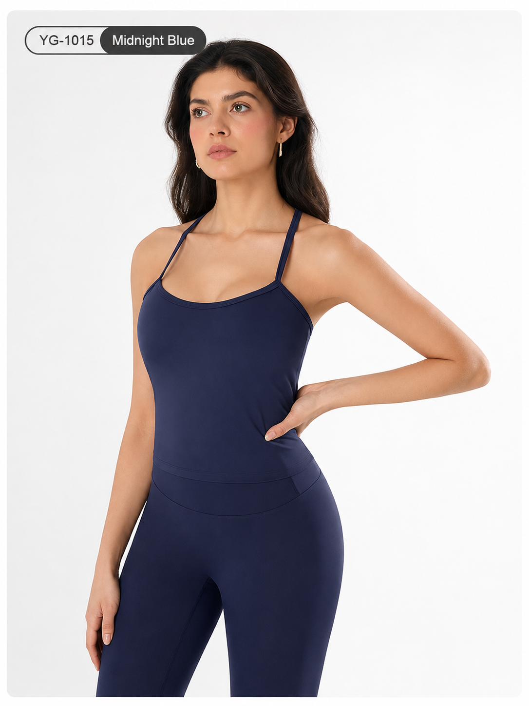 YG-1015 Women’s Slim Fit Sports Top | Stretchy Activewear Tank Top