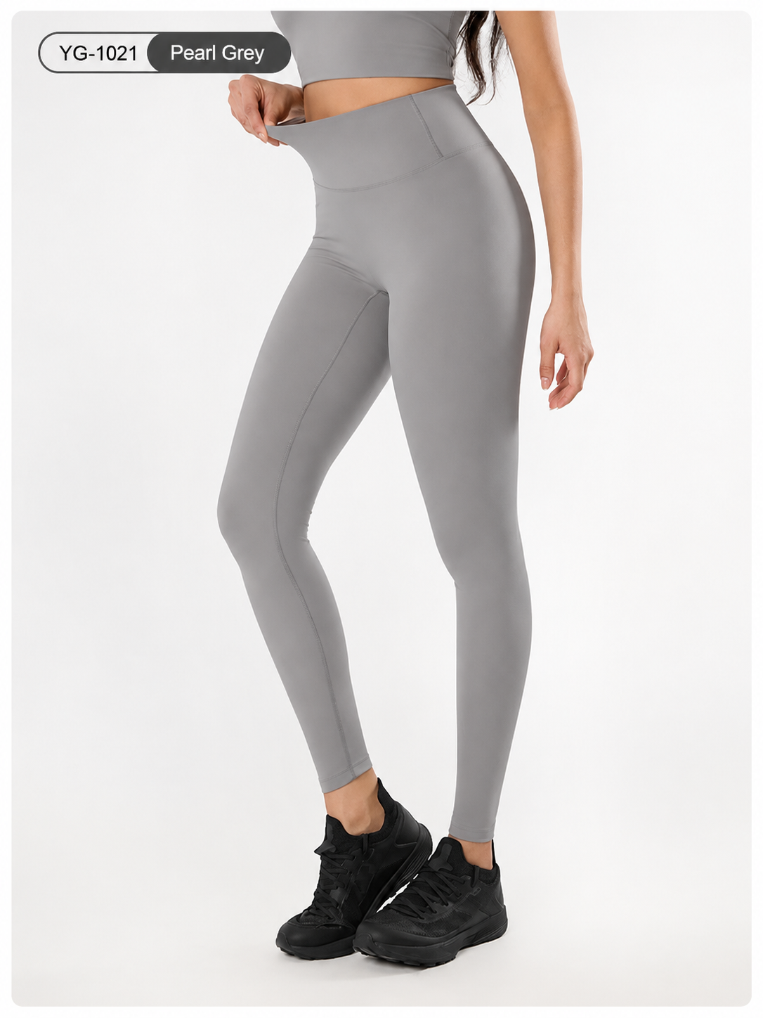 Women's 2-Piece Sports Set – Crop Top & High Waist Leggings