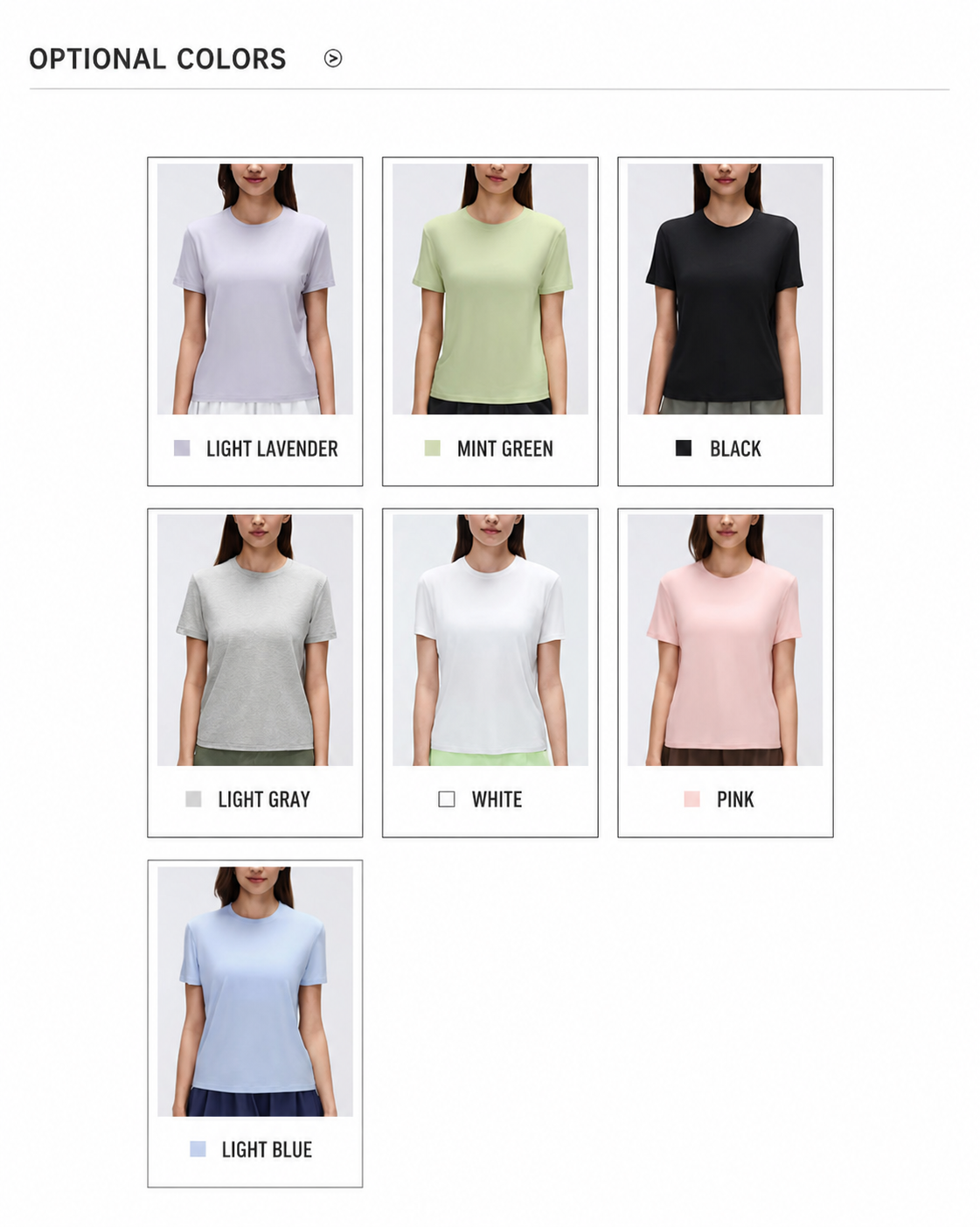 Women Basic Round Neck T-Shirt Soft Comfortable Casual Short Sleeve Top