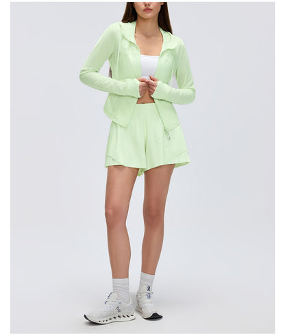 Women’s Lightweight Hooded UV Jacket – Sports & Outdoor Windbreaker