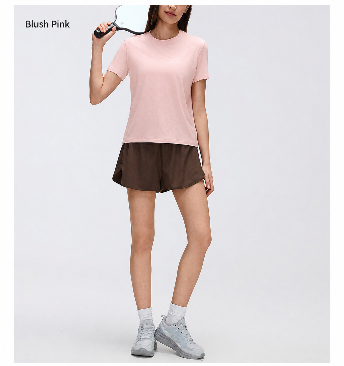 Women Basic Round Neck T-Shirt Soft Comfortable Casual Short Sleeve Top