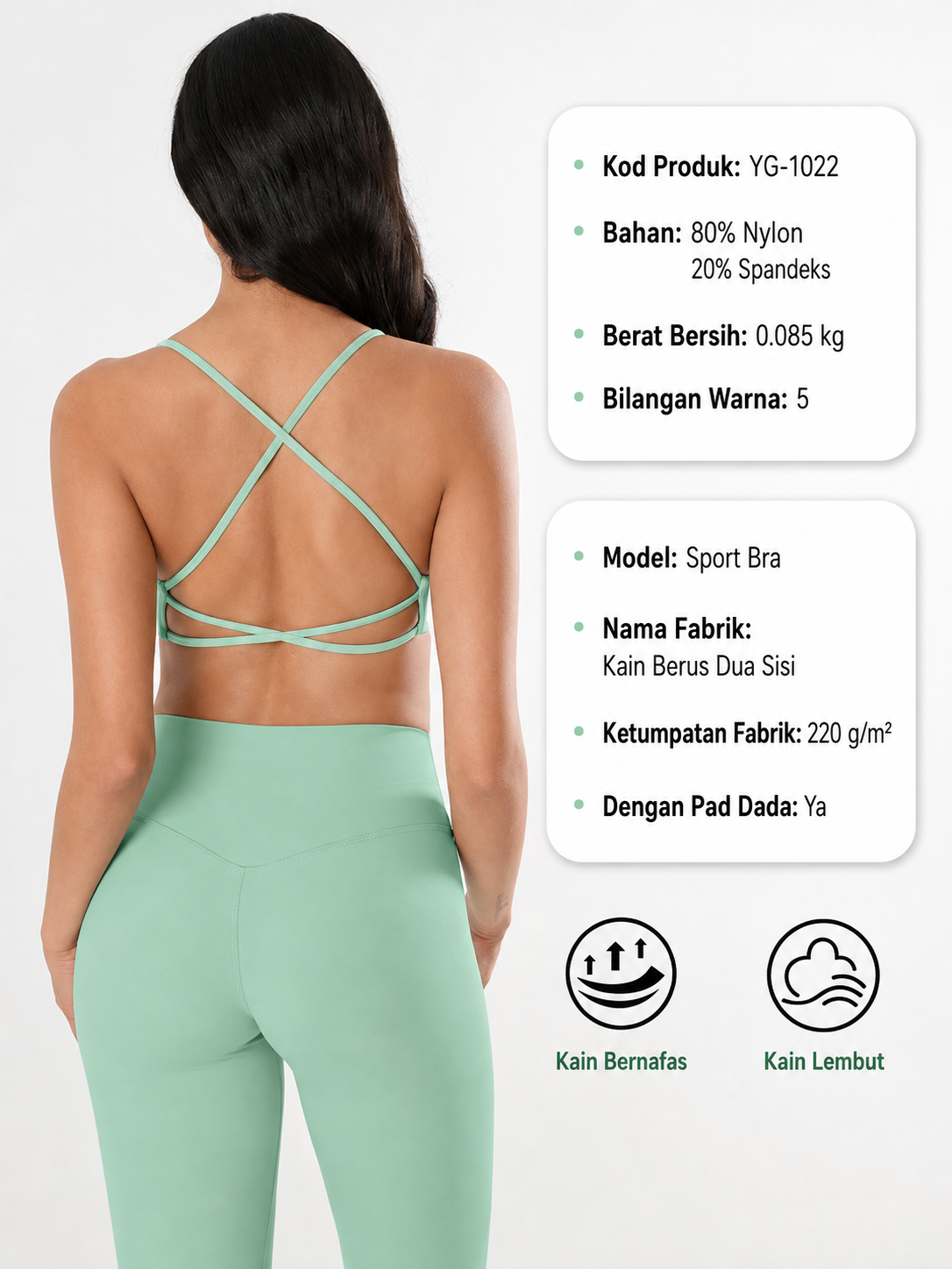 LunaFit Sports Bra